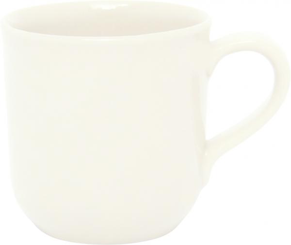 Kaffeebecher glänzend weiß