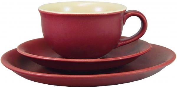 Kaffeegedeck matt bordeaux