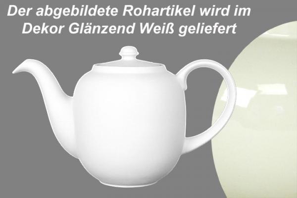 Kaffeekanne 1,3 Liter glänzend weiß - 2.Wahl