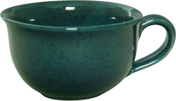 Kaffeegedeck grün Sprenkel