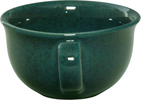 Kaffeeobertasse grün Sprenkel