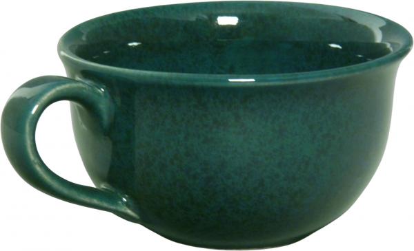 Kaffeeobertasse grün Sprenkel