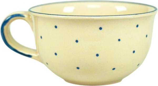 Kaffeeobertasse hell 1 Punkt