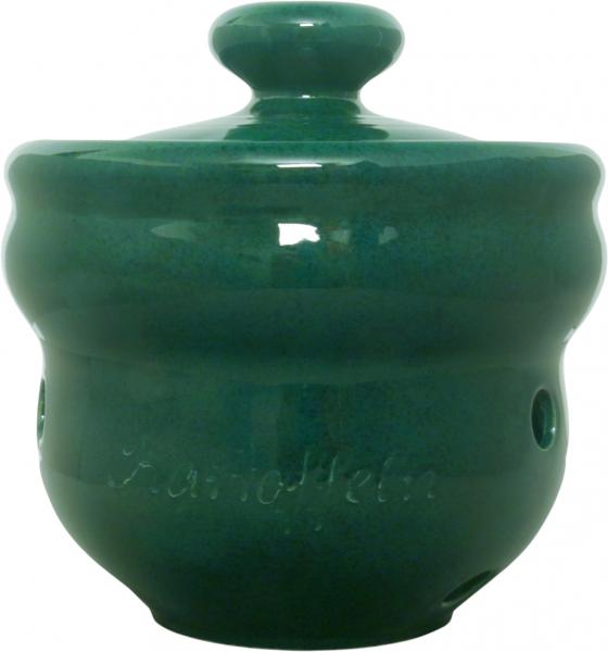 Kartoffeltopf grün Sprenkel