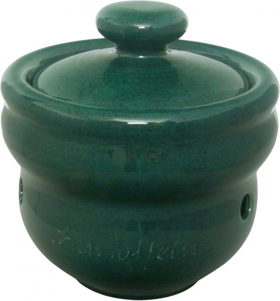 Kartoffeltopf grün Sprenkel