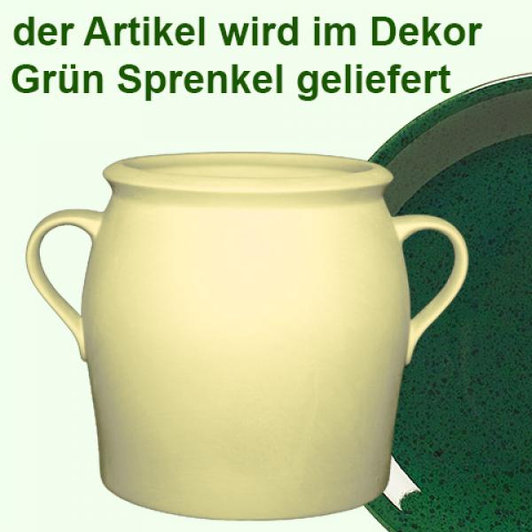 Krug Frieda 1,5 grün Sprenkel