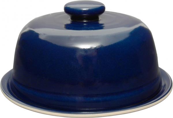 Käseglocke mit Platte 20 glänzend blau