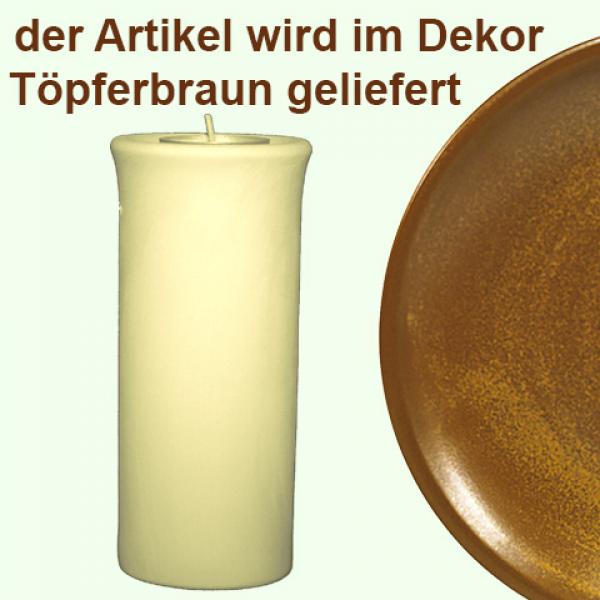 Leuchter Teelicht 15 braun