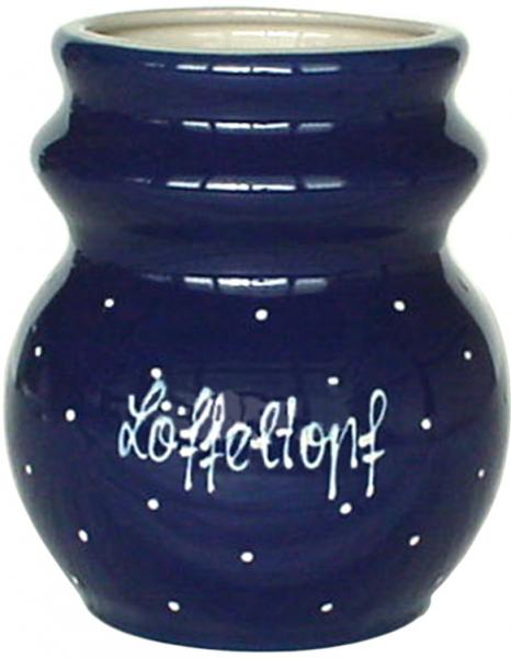 Löffeltopf blau 3 Punkt