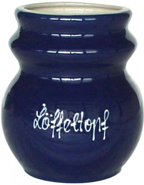 Löffeltopf glänzend blau
