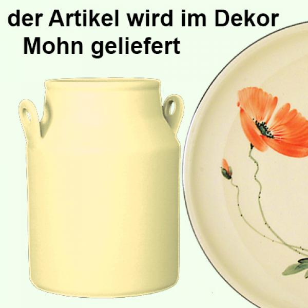 Milchkanne H 13 cm Mohn