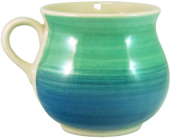Mollytasse mit Schrift (2 Zeilen) Aqua
