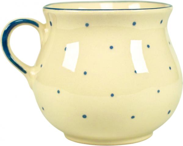 Mollytasse mit Schrift (1 Zeile) hell 1 Punkt