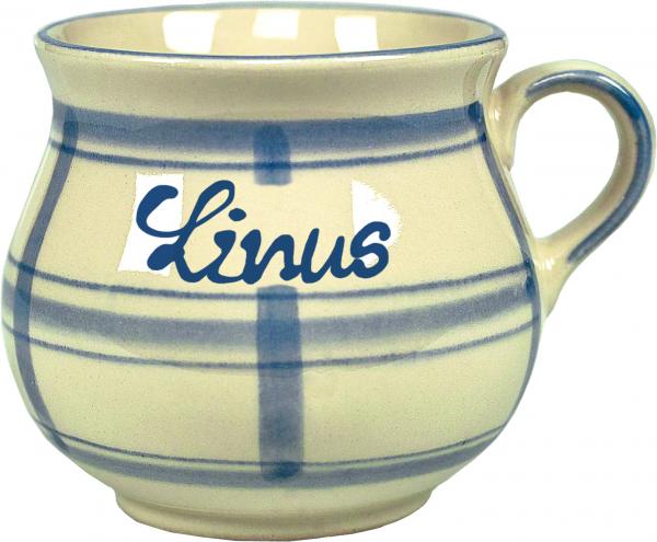 Molly-Mini-Tasse blau 1 Punkt - Kopie
