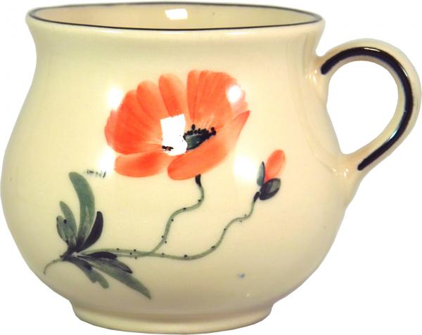 Mollytasse groß 0,4 mit Schrift (2 Zeilen)