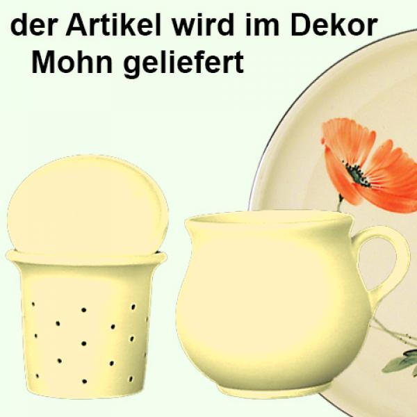 Mollytasse mit Sieb und Deckel Mohn