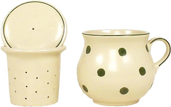Mollytasse mit Sieb und Deckel