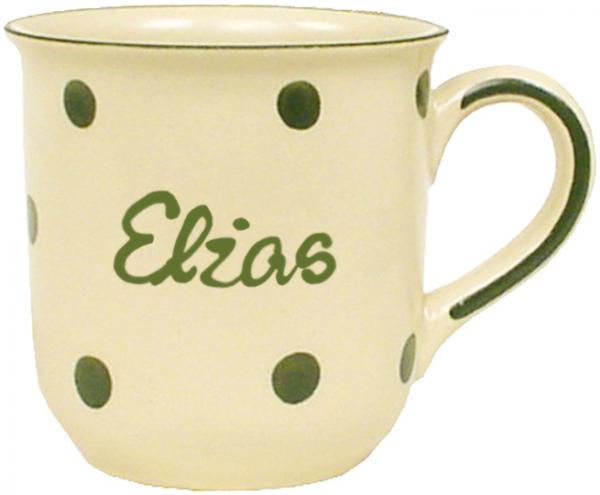 Namensbecher mit Schrift (1 Zeile)