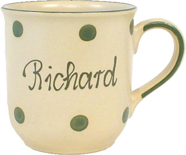 Namensbecher (2 Zeilen) Elli grün