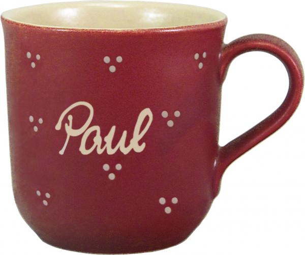 Namensbecher mit Schrift (1 Zeile)