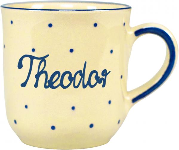 Namensbecher mit Schrift (1 Zeile)