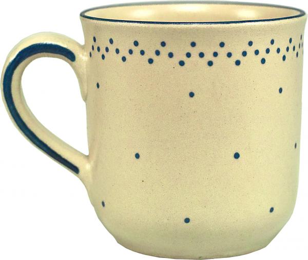 Namensbecher mit Schrift (1 Zeile) matt hell 1 Punkt