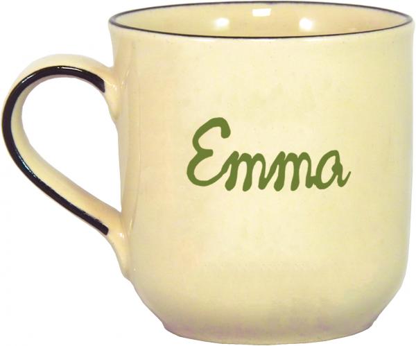 Namensbecher mit Schrift (1 Zeile)