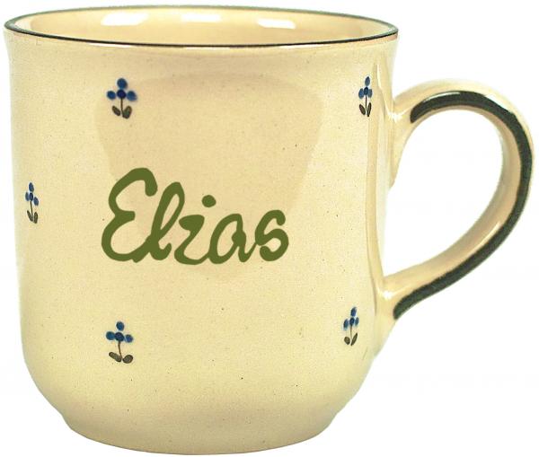 Namensbecher mit Schrift (1 Zeile)