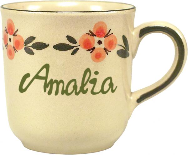 Namensbecher (1 Zeile) Wilde Rose