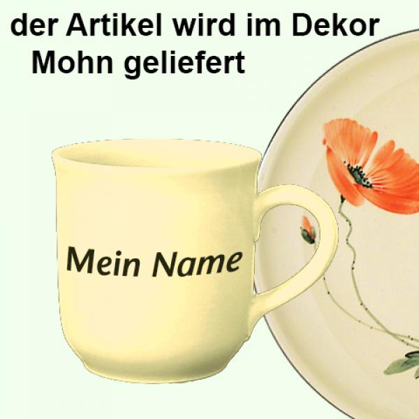 Namensbecher Mohn