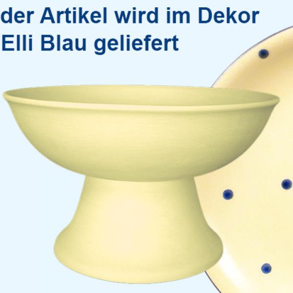 Obstschale mit Fuß Elli blau