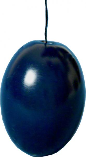 Osterei glänzend blau