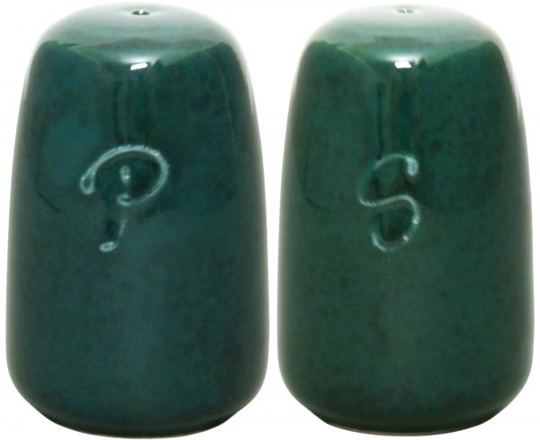 Salzstreuer grün Sprenkel