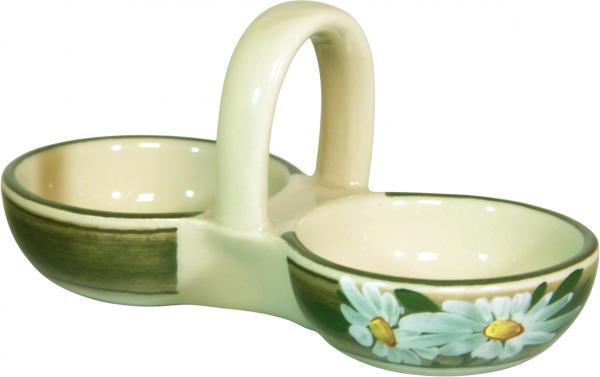 Pfeffer-Salz Napf Dekor Margueritenblume