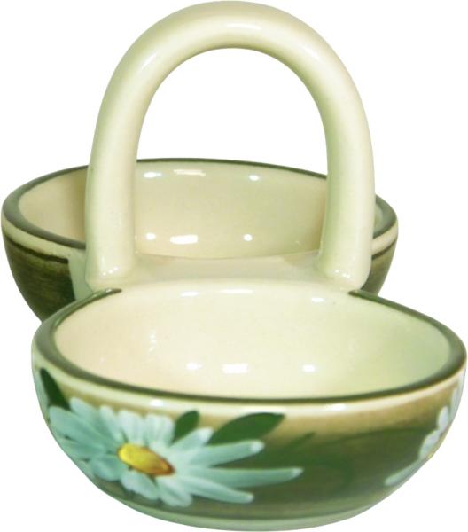 Pfeffer-Salz Napf Dekor Margueritenblume