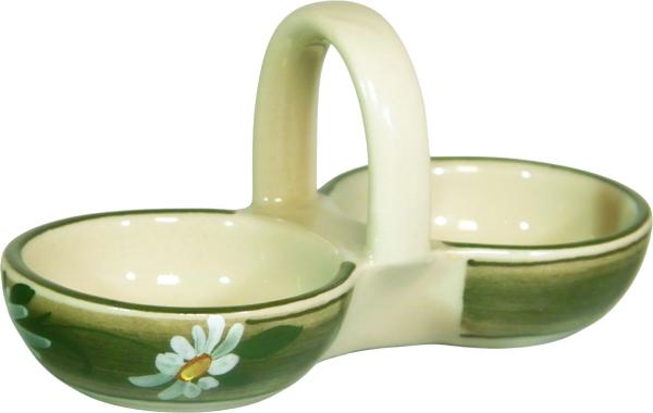 Pfeffer-Salz Napf Dekor Margueritenblume