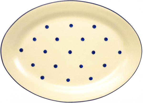 Platte 29 oval Elli blau