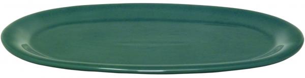 Platte 37 oval grün Sprenkel