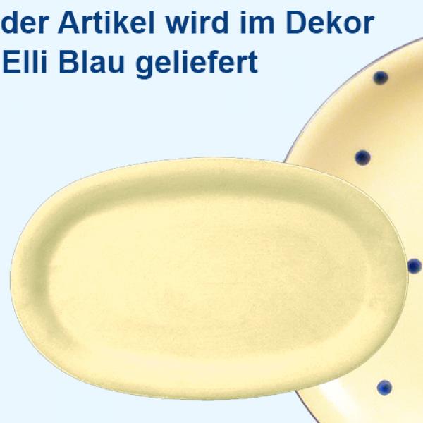 Platte 37 oval Elli blau