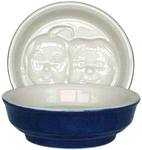 Puddingform Max & Moritz glänzend blau