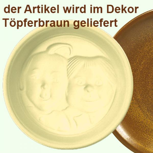 Puddingform Max & Moritz braun