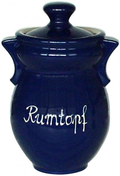 Rumtopf glänzend blau