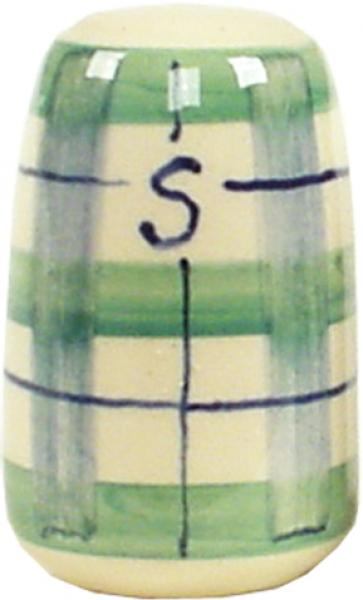 Salzstreuer karo grün-blau