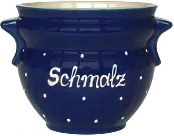 Schmalztopf blau 3 Punkt