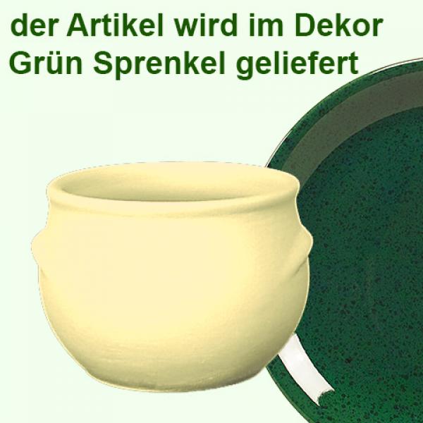 Schmalztopf 150 ml grün Sprenkel