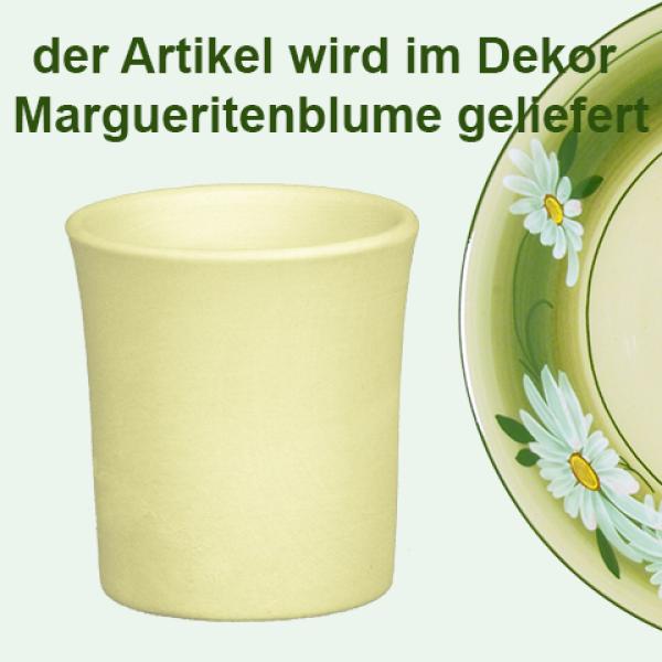 Schnaps-/Eierbecher Dekor Margueritenblume
