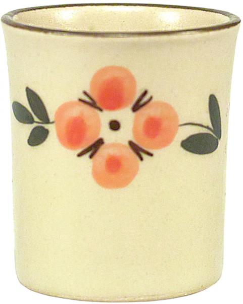 Schnaps-/Eierbecher mit Schrift (1 Zeile) Wilde Rose