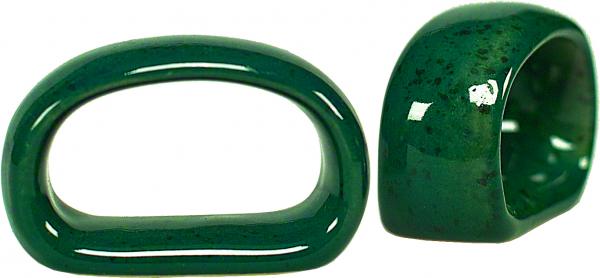 Serviettenring grün Sprenkel