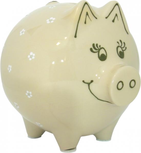 Sparschwein groß Gänseblümchen