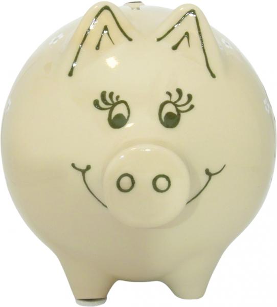 Sparschwein groß Gänseblümchen